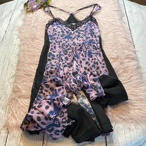 Koché Collective Purple Leopard Print Dress sz XS